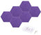 PATIKIL 12Pack 12x10 Kunst Akustik Paneele Selbstklebend Sechseck Filz Fliesen für Schalldämmende Wandplatten für Zuhause Büro Aufnahmestudio Spielzimmer Mischfarbe