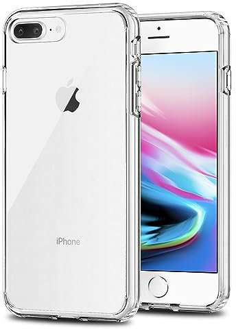 TENOC Phone Case Compatible with iPhone 7 Plus & iPhone 8 Plus, Clear Case Non-Yellowing Protective Bumper Hard Back Cover for 5.5 Inch