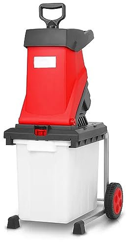 LBMED Leaf Shredder, Electric Garden Wood Chipper with 50L Collection Box, 4050rpm/min Speed and <40mm Cutting Width, Delicate Splinters and 10S Fast Cutting, for Home Patio Villa
