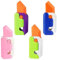 HugMiu Neu 3D Rettich Butterfly Messer gerader Sprung Radiergummi Gravity Mini Schlüssel bund Kinder Dekompression Push Toy Geschenk Überraschung, 1PC Farbe zufällig