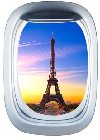 UKCOCO Bullauge Wandtattoo 50X35Cm 3D Effekt Fensteraufkleber Für Wohnzimmer Schlafzimmer Badezimmer Kreative Wanddekoration Wasserdicht Und Langlebig