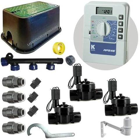 Suinga - Kit professionale irrigazione automatica KRain a 3 zone 24 V per tubo 32 mm