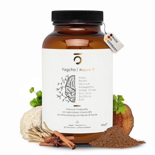 Yagcho Neuro | Anti-Stress Komplex | Vitalpilze Mix | Entspannung & Schlafen | Mushroom Coffee | TCM Heilpflanzen | Nahrungsergänzungsmittel