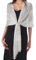 DiaryLook Stola scialle donna mantella elegante, coprispalle argento, stola oro elegante foulard con frange vintage disponibile In diversi colori per Matrimoni Cerimonia Sposa Festa,Silver