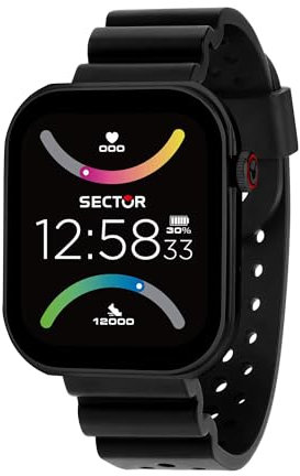 Sector No Limits Smartwatch Uomo, Digitale, Cinturino in Silicone, Cassa 49 mm, Collezione S03 WR 5ATM - R3251295001
