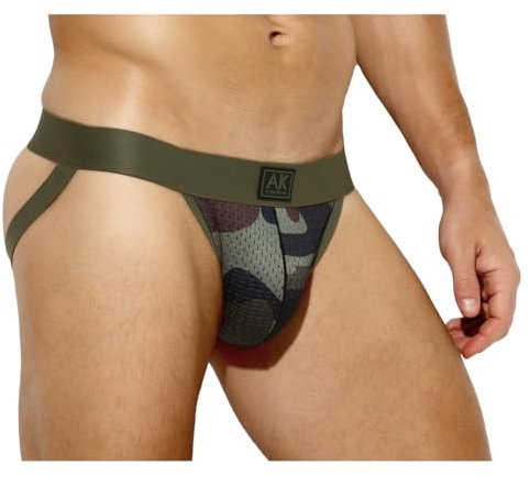 Casey Kevin Jockstrap Uomo Mimetico Slip Sospensorio Sportivo Intimo Jock Strap Tanga