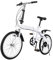 Klappfahrrad Erwachsene 20 Zoll 6-Gang, Weiß City-Bike Verstellbare Sitze Folding Camping Bicycle Antirutschreifen Carbonstahl Klapprad Erwachsene