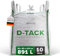 D-TACK 10x Big Bag | 90 x 90 x 110 cm | Säcke für Bauschutt, Holz, Laub, Kies, Sand, Erde, Gartenabfall, Grünschnitt, Pellets | 4 Schlaufen für Kran & Stapler | 1.000 kg | Inkl. Schürze zum Zubinden