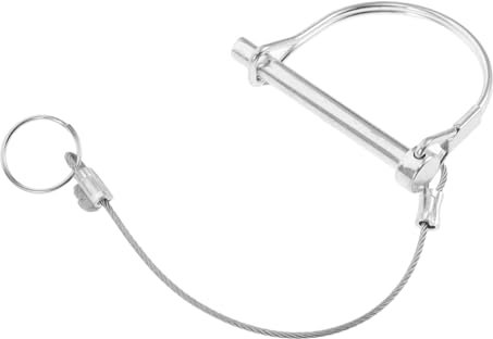 PartyKindom Achterschlösser Für Anhängerkupplungen Verzinktes Eisenmaterial Mit Stahl-schnellverschlussring Wellenverriegelungsstifte Für Anhänger Passend Für Verschiedene