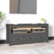 TV-Schrank Grau 114x35x52 cm Massivholz Kiefer,Massiver TVSchrank aus Kiefernholz im Landhausstil mit großzügigem Stauraum TV-Möbel, TV-Bänke