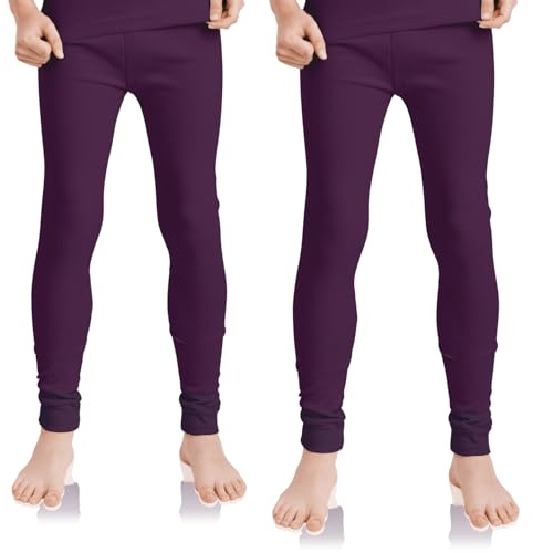 Celodoro 2er Pack Lange Kinder Thermo Unterhose Winter Unterwäsche