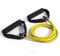 Resistance Band Toner Tube with Foam Handles for Men & Women. Gym Equipment Fitness & Exercise, For Strength Training, Yoga, Pilates & Home Workout (Yellow, 15lbs - Light)