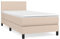 Eleganz Boxspringbett mit Matratze 80x200cm in Cappuccino-Braun – Luxus Kunstleder für Schlafzimmer & Gastzimmer | Bequem & Langlebig | Moderne Wohnraumlösung