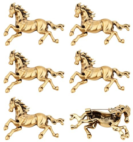 PH PandaHall 6 Stück Pferde Anstecknadel Galoppierende Pferdebrosche Reitkunst Anstecknadel Rennpferd Brosche Reitbroschen Für Männer Und Frauen Schmuck Geschenke Kostüm Dekoration