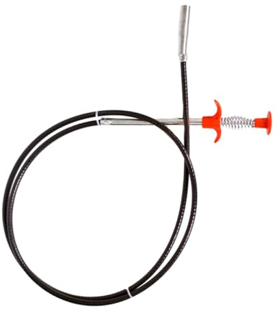 Gogogmee Sewer Hair Cleaning Tool Lang Flexibel Vierzahn Greifer Abflussreiniger Haarentferner für Bad Küche Waschbecken Rohrreinigung Langlebiges Material