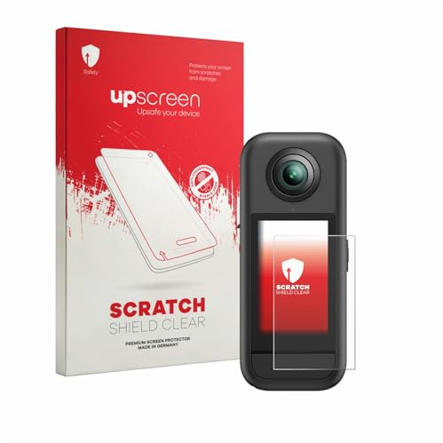 upscreen Schutzfolie für Akaso 360 – Made in Germany, Kristall-klar, Kratzschutz, Anti-Fingerprint