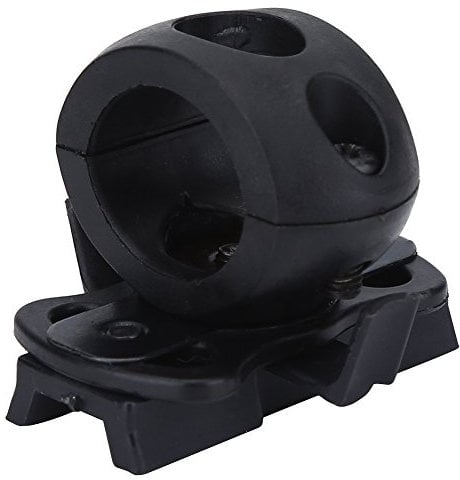 Helm fackelhalter,Tbest Helm Taschenlampe Halter Halterung - Tactical Airsoft Schnellverschluss Taschenlampe Clamp Fit Fast Helm Schiene - Portable Kunststoff Lampe Clip für Helm