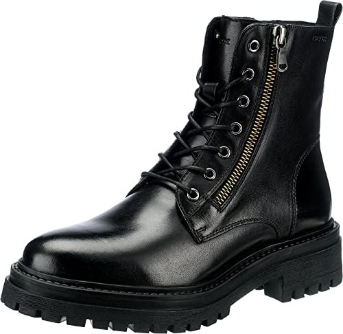 Geox D Iridea F, Stivaletti Donna, Nero 043, 36 EU