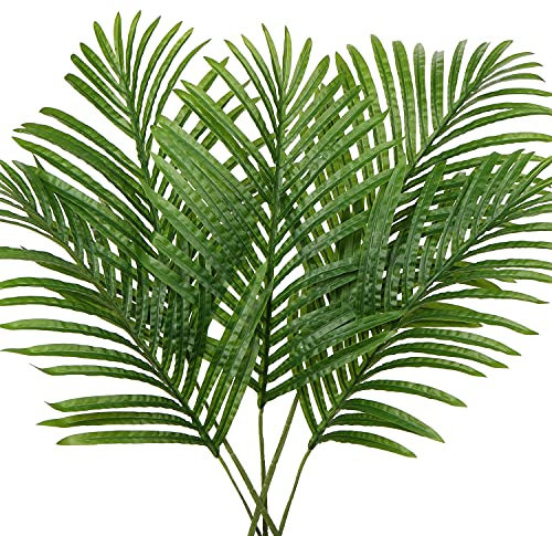 Briful Künstliche Palmwedel Kunstpflanze Palme Textilpalmwedel Set mit 5 Stück Länge ca. 45 cm
