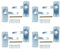 Aluminium Lever Lock Door Handle Handles 100mm x 40mm Spindle + Fixings 4pk