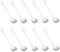 Stoviglie da cucina, cucchiaino a forma di cuore in acciaio inox stagionatura cucchiaino caffè dessert cucchiaino stoviglie 10pcs argento