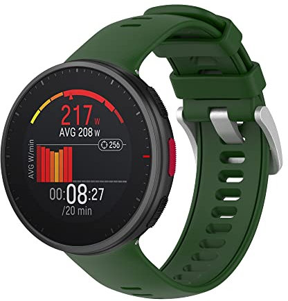 KUTEWEU Armband Kompatibel mit Polar Vantage V2, Weiches Atmungsaktives Silikon Sport Ersatzband für Polar Vantage V2 Smartwatch (Armeegrün)