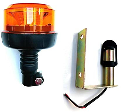 MelTruck® Rundumleuchte Warnleuchte 12 LED Rotation Zwei Blitz Sechs Blitz E9 R65 (Aufsteckrohr U)