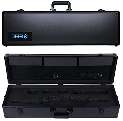 Geek Professioneller Hartschalenkoffer für Roland Aerophone AE-30 Koffer, digitales Blasinstrumentenkoffer mit Griff, vollständiger Schutz (AE-30 & Schwarz)