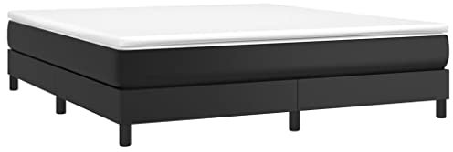 vidaXL Cadre de lit sans Matelas Noir 180x200 cm Similicuir