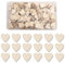 TAIYOU 200 Stück 2cm Holzherzen Natürliche Holzherz Deko Unlackiert Holzherzen Verzierungen Scheiben Naturholzscheiben Tischdekorarion Herzen für Hochzeit Geburtstag DIY Handwerk Verzierungen