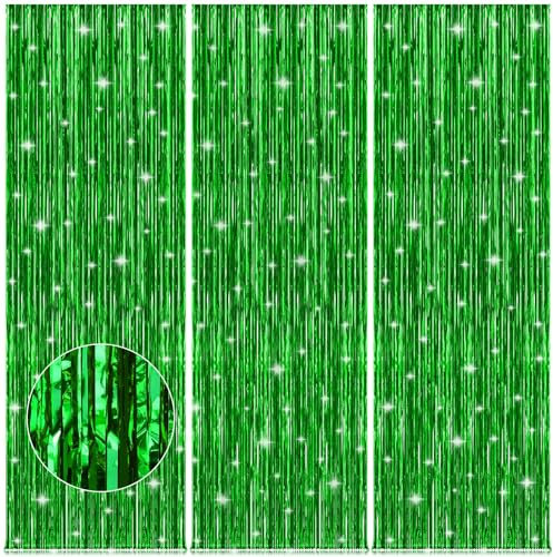 Lametta Vorhang Grün Glitzer Weihnachtsdeko Geburtstagsdeko Luftschlangen Grinch Deko Weihnachten Dschungel Deko Ninjago Geburtstagsdeko Birthday Decorations St. Patrick's Day Deko.