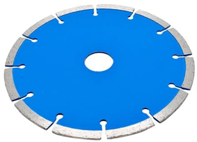 150mm Diamond Cutting Blade, Turbo Continuous Rim Segmented Cutting Disc Saw Blades, Diamond Cutting Disc for Angle Grinder Stone Brick Concrete Brick Masonry (Blue)