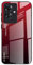 Dedux Custodia Cover per Oppo Reno11 F 5G / Reno 11F 5G, Custodia in Vetro Temperato a Colori Sfumati + Protettivo TPU Case Cover (Rosso/Nero)