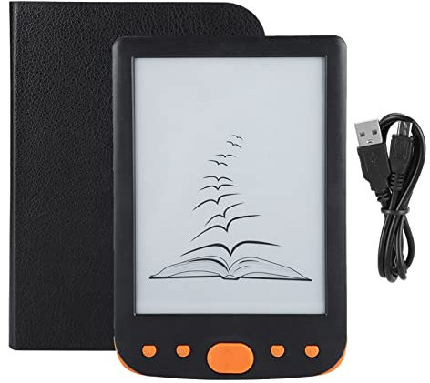 E Reader, Ereader Devices BK‑6025L ​​Portable 6 Pouces 8G BK7019 Portable TFT LCD Écran Coloré étanche Prend en Charge L'éclairage De L'écran de la Carte TF(Orange)