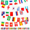 Weltflaggen Wimpelkette Flaggen der Welt Wimpelkette 50 Länder Flaggen 13m, Weltflaggen Wimpelkette Internationale Flaggen Wimpelkette Banner Oly 2024 Spiel Party Dekorationen für Garten Bar Outdoor