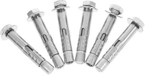 HAWILLOSCH Ankerbolzen-set 6-teilig Dehnschraubenbolzen Sechskantmuttern M8 X 60 Mm Robuster Edelstahl Für Anwendungen