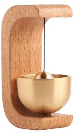 Holz Magnetische Türklingel, hängende japanische Türklingel, magnetisches Windspiel Laute Türklingeln, Türklingel für Kühlschrank, Restaurant, Japanische Deko (A)