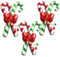 Folienballon Zuckerstangen, 3pcs Zuckerstangen Luftballon, Zuckerstangen Ballons, Weihnachten Deko Ballon, Weihnachten Ballon, Weihnachts-Neujahrs-Party-Ballon-Dekoration