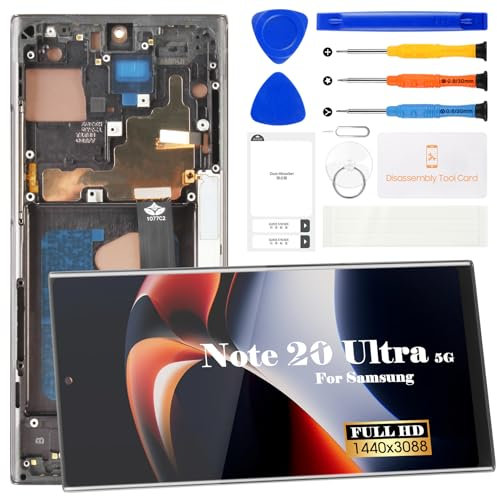 Incell Kit de réparation d'écran LCD tactile pour Samsung Galaxy Note 20 Ultra N986B SM-N986U Noir