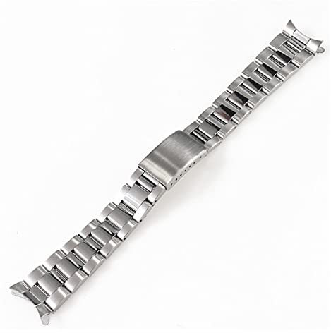 19 mm 20 mm Edelstahl-Oyster-Band kompatibel mit Sxns80 Snxs79 5 Snxs79k Snxs77k Snxs73 Uhrenarmband Armband Gürtel