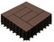 IDMarket - Lot de 5 Dalles de terrasse mosaïque WODHY clipsables Bois Composite Taupe 30 x 30 cm