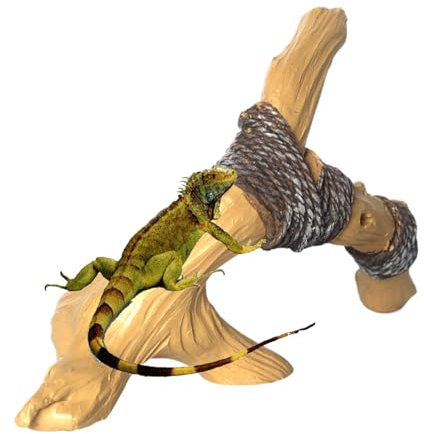 Reptilienholzzweige - Ornament aus aus Harz, Aquarium und Dekoration von Terrarium Rack für das Seil für