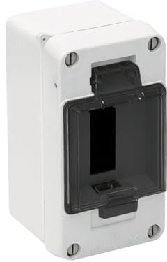 IP54 wasserdichte Box für 3 Elemente mit Estrich, ideal zum Schutz von elektrischen Verbindungen im Freien und in feuchten Umgebungen.