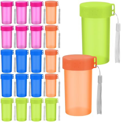 24 Pack Plastic Water Bottles Bulk for Kids, 350 ml Small Sports Water Bottle with Cards, Portable Reusable Drinking Bottles for School Party Classroom Christamas New Year Gift Hiking Climbing Cyling