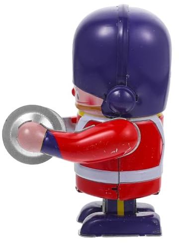 Gatuida Aufziehspielzeug Roboter Blechspielzeug für Kinder mit Trommel Lustiges Uhrwerkspielzeug Babyspielzeug zum Krabbeln