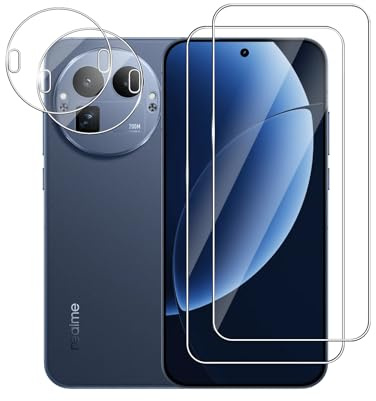 Afikyutu Protector de Pantalla para Realme GT 8 Pro, 2 Piezas Cristal Templado + 2 Protector de Lente Cámara, Anti-Arañazos, Fácil de Instalar, 9H Dureza Vidrio Templado
