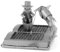 Metal Earth MMS117 Modellbausatz Der Alte und das Meer Buch Skulptur