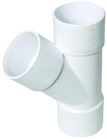 FLOPLAST Solvent White 135 Degree 32mm (36mm) Waste Branch Tee - Bag of 2