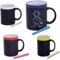 DISOK Lote de 20 Tazas Pizarra Cerámica Ideales para Desayuno, en Caja de Regalo. Tazas Infantiles para Colorear