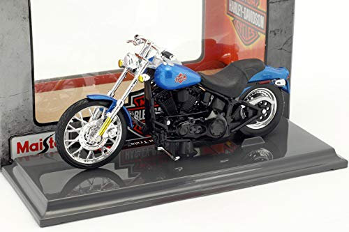 Maisto Harley-Davidson FXSTB Night Train Baujahr 2002 blau/schwarz 1:18